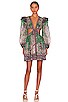 view 1 of 3 Ruffle Mini Dress in Teal Paisley