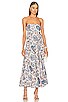 view 1 of 3 Vitali Bandeau Midi Dress in Cornflower Floral