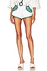 view 1 of 5 Tiggy Applique Short in Ivory, Blue, & Green