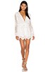 Roza Silk Veil Playsuit, view 1 of 3, click to view large image.