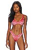 view 1 of 4 Separates Sculpt Scoop Bikini Top in Red Bandana