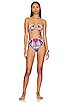 view 5 of 5 LAUREL RUCHED UNDERWIRE 비키니 탑 in Navy Baroque Floral