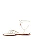 Skinny Strap Tie Flat Sandal, view 5 of 5, click to view large image.