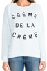 Creme De La Creme Sweatshirt, view 4 of 5, click to view large image.
