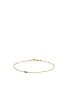 14K Gold Tiny Evil Eye with Diamonds Bracelet, view 2, click to view large image.