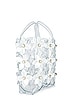 view 3 of 6 Floral Bouquet Small Shopper in Clear