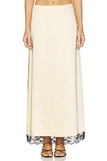 x REVOLVE Rena Satin And Lace Skirt - thumbnail 4