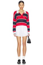Alexa Rugby Stripe Polo Pullover - thumbnail 7