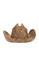 Midnight Rider Snakeskin Printed Cowboy Hat - thumbnail 9