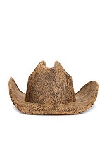 Midnight Rider Snakeskin Printed Cowboy Hat - thumbnail 10