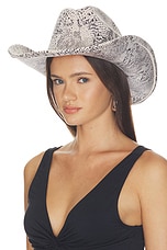 Midnight Rider Snakeskin Printed Cowboy Hat - thumbnail 3