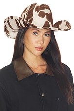 Cow Print Cowboy Hat - thumbnail 4