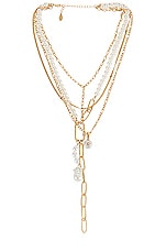Product image of 8 Other Reasons Pearl Lariat Necklace. Click to view full details