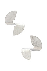 Product image of 8 Other Reasons Burnished Silver Hammered Earrings. Click to view full details