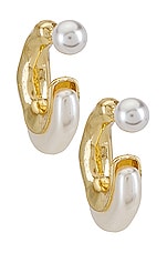 Product image of 8 Other Reasons X REVOLVE Otter Pearl Hoop. Click to view full details