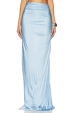 Long Jersey Draped Skirt