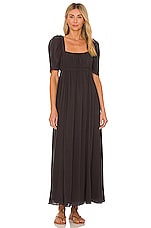 anna nata Emily Dress in Washed Black | REVOLVE