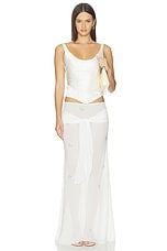 Oriana Maxi Skirt With Embroidery - thumbnail 8