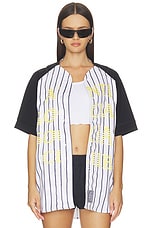 Pinstriped Baseball Jersey - thumbnail 4