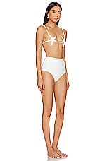 Bikini Adriana Degreas Taille Haute - Coquillages, Blanc - Taille L - Neuf Avec étiquettes
