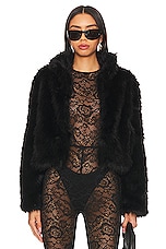 Faux Fox Fur Jacket - thumbnail 4