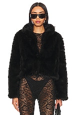Faux Fox Fur Jacket - thumbnail 5