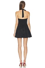 Linen Halter Neck Mini Dress - thumbnail 6