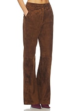 Leather Suede Straight Leg Pant - thumbnail 4