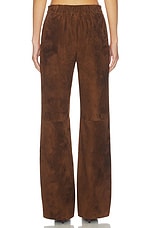 Leather Suede Straight Leg Pant - thumbnail 6