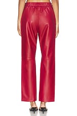 Leather Straight Leg Pant - thumbnail 7