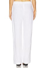 Linen Flat Pant - thumbnail 7