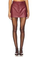 Leather Mini Skirt