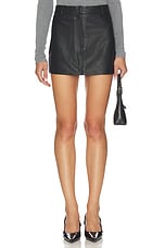 Leather Pebble Mini Skirt - thumbnail 4