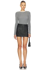 Leather Pebble Mini Skirt - thumbnail 8