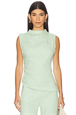 x REVOLVE Linen Ruched Top