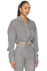 x REVOLVE Linen Shirt Tie Top - thumbnail 4