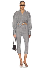 x REVOLVE Linen Shirt Tie Top - thumbnail 6