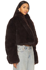 Stephanie Barrel Crop Faux Fur Jacket - thumbnail 5