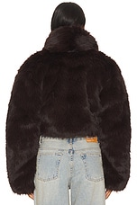 Stephanie Barrel Crop Faux Fur Jacket - thumbnail 7