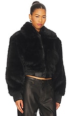 Adelaide Faux Fur Bomber Jacket - thumbnail 6