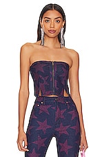 Product image of AFRM Braxton Crop Zip Bustier. Click to view full details
