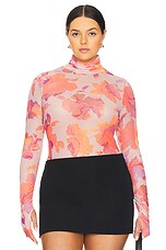 AFRM Zadie Top in Nude Marble Floral | REVOLVE