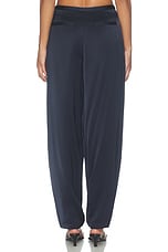 Millicent Satin Trouser in Navy - thumbnail 7