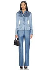 Figaro Satin Trouser in Heather - thumbnail 8