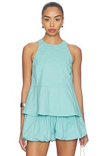 Carlos Poplin Peplum Top - thumbnail 4