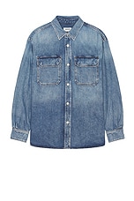 AGOLDE Camryn Denim Shirt in Swing | REVOLVE