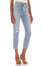 AGOLDE Riley High Rise Straight Crop in Endeavor | REVOLVE