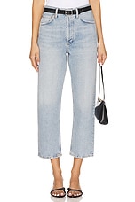 90's Mid Rise Straight Crop Jeans