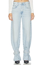 Cinched Hem Loose Taper Jeans - thumbnail 5