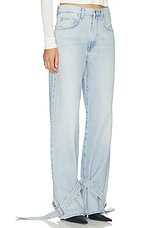 Cinched Hem Loose Taper Jeans - thumbnail 6